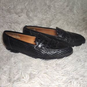 Italian Premier by Nordstrom Vintage Crocodile Loafers
